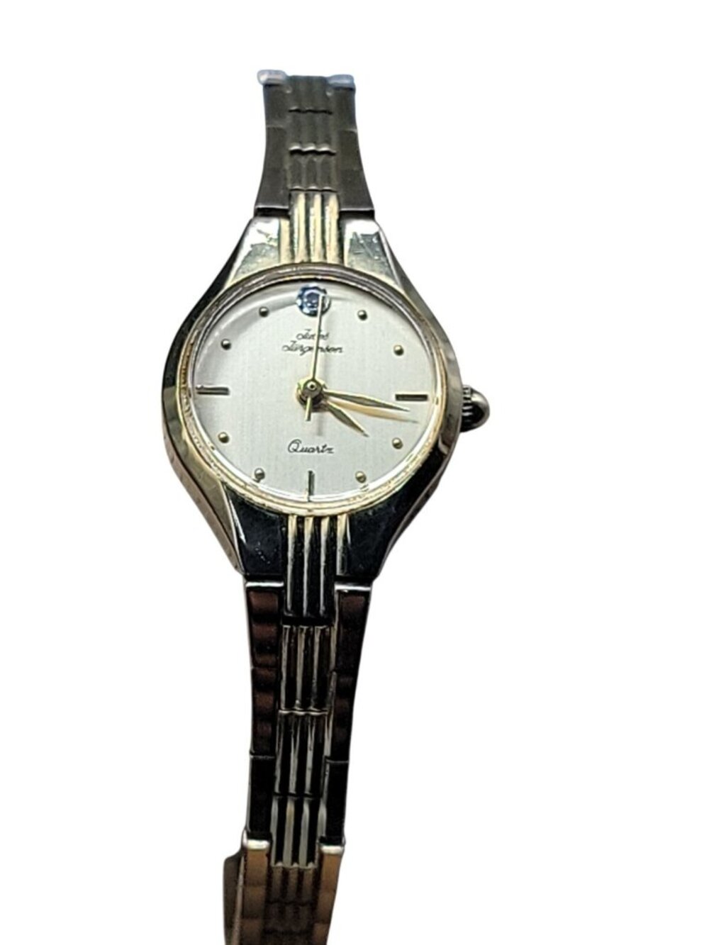 Jules Jurgensen Ladies Watch VTG 3208CH Diamond Accent 30mm Gold Plated 7" - Picture 15 of 16